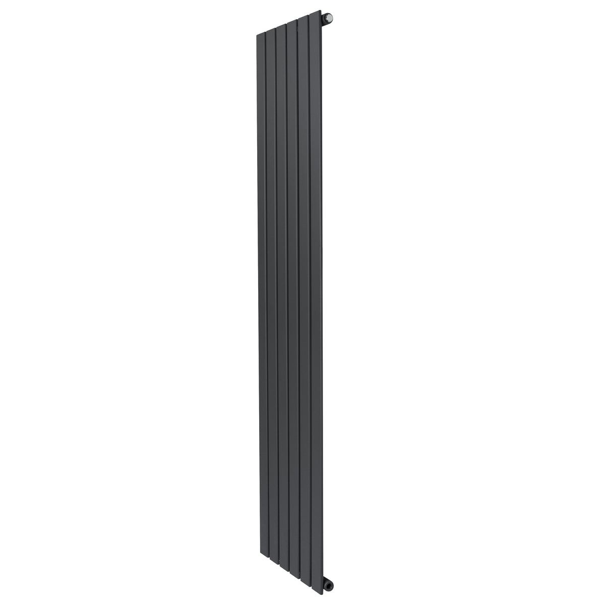 Radiatore piatto a colonna verticale 1800 x 420 mm in antracite, con finitura liscia e design moderno, ideale per spazi eleganti