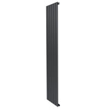 Radiatore piatto a colonna verticale 1800 x 420 mm in antracite, con finitura liscia e design moderno, ideale per spazi eleganti
