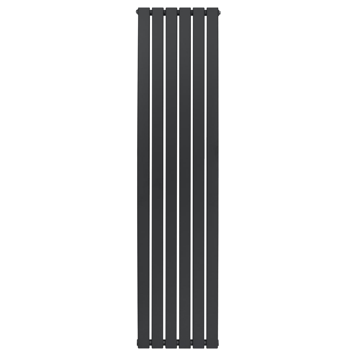 Radiatore piatto a colonna singola verticale 1800 x 420 mm in antracite, con finitura liscia e design moderno e minimalista