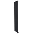 Radiatore verticale a colonna singola, 1800 x 420 mm, finitura nera opaca, design elegante e lineare, ideale per spazi moderni