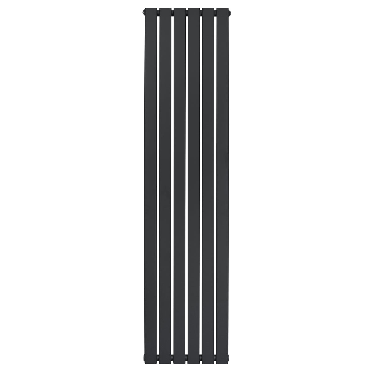 Radiatore piatto a colonna singola verticale, 1800 x 420 mm, finitura nera opaca, design elegante e moderno, ideale per spazi contemporanei