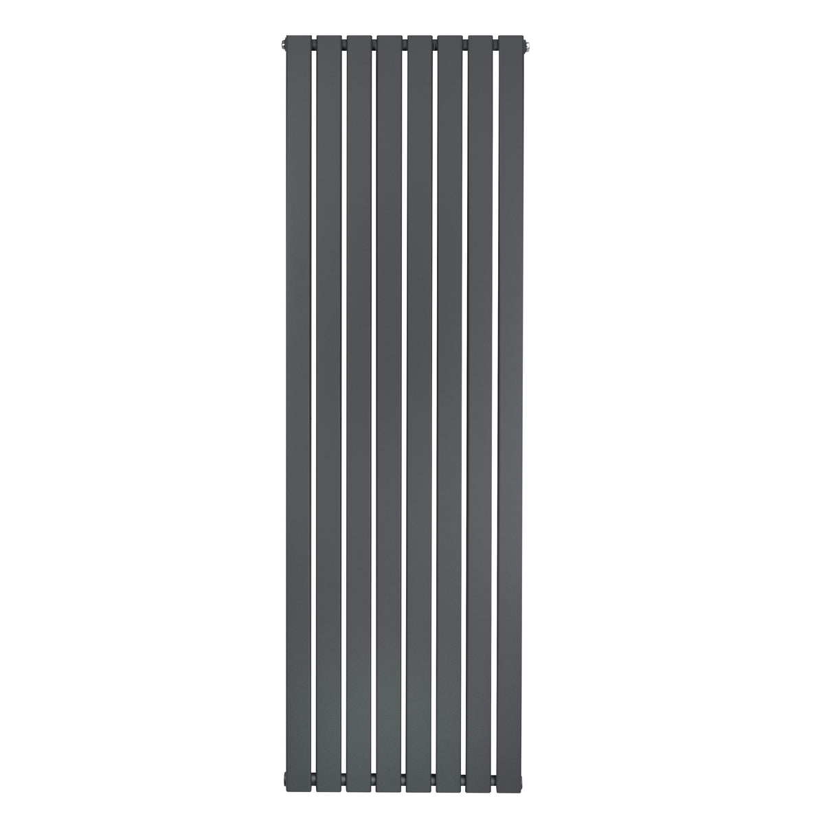 Radiatore piatto a colonna verticale 1800 x 560 mm in antracite, con finitura liscia e design elegante a lamelle sottili