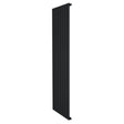 Radiatore piatto a colonna singola verticale, 1800 x 560 mm, finitura nera opaca, design elegante e moderno, ideale per spazi contemporanei