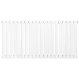 Radiatore Ovale a Colonna Singola Orizzontale 600 x 1200 mm Bianco