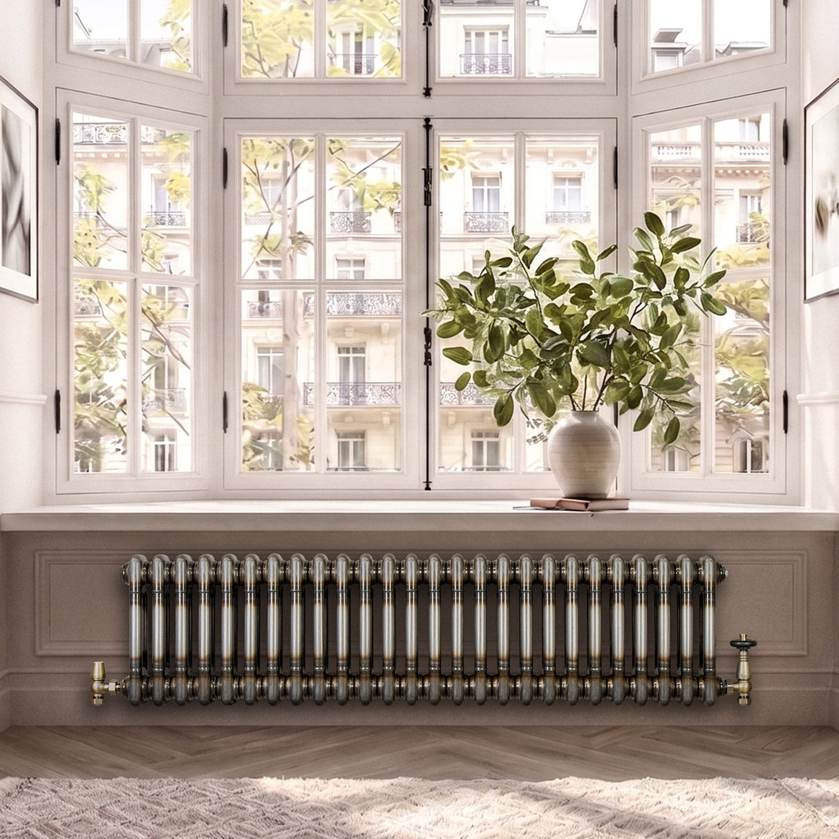 Radiatore Tradizionale 2 Colonne - 300 x 1090 mm - Metallo Grezzo
