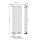 Radiatore Tradizionale 3 Colonne - 1500 x 560 mm - Metallo Grezzo