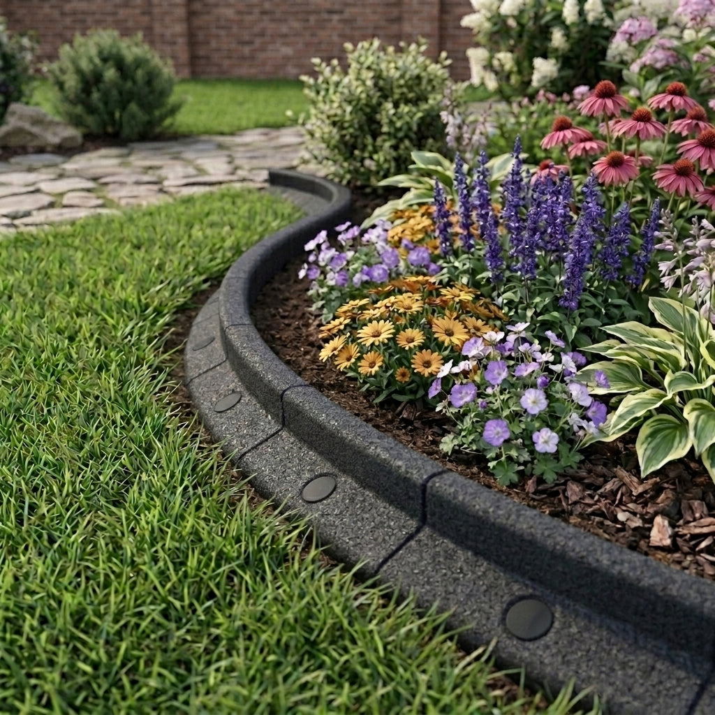 Bordura Giardino Flessibile 6 x 1,2 m - Nera