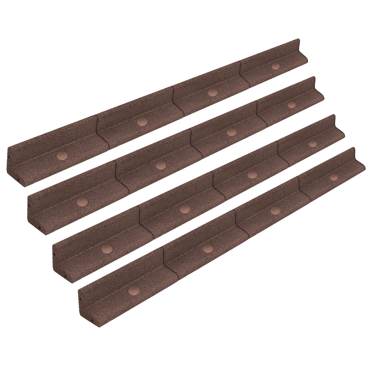 Bordura Giardino Flessibile 4 x 1,2 m - Marrone