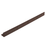 Bordura Giardino Flessibile 4 x 1,2 m - Marrone