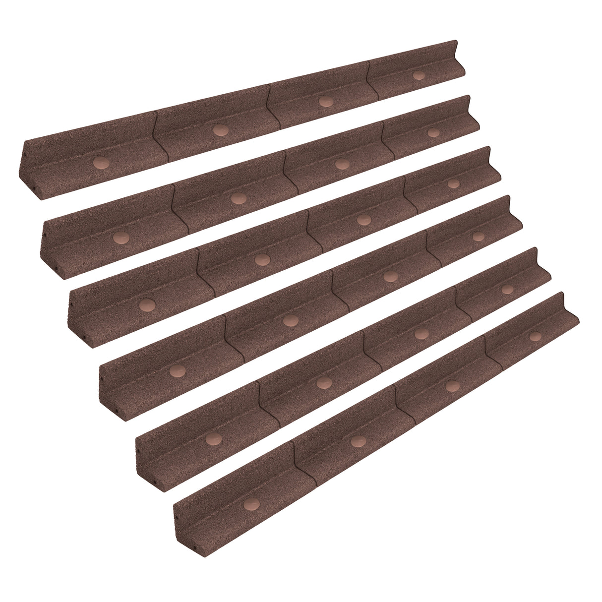 Bordura Giardino Flessibile 6 x 1,2 m - Marrone