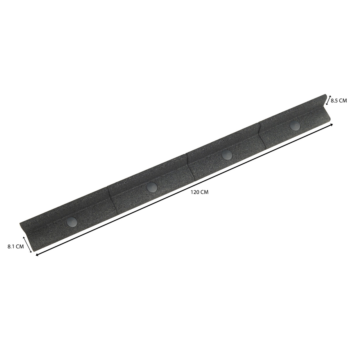 Bordura Giardino Flessibile 6 x 1,2 m - Grigia