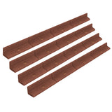 Bordura giardino flessibile in terracotta, lunga 4 m e alta 1,2 m, con superficie liscia e colore marrone caldo, ideale per delimitare aiuole
