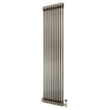 Radiatore Tradizionale a 2 Colonne con Valvole - 1800 x 470 mm - Metallo Grezzo