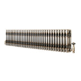 Radiatore Tradizionale a 3 Colonne con Valvole - 300 x 1460 mm - Metallo Grezzo