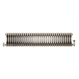 Radiatore Tradizionale a 3 Colonne con Valvole - 300 x 1460 mm - Metallo Grezzo