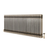 Radiatore Tradizionale a 3 Colonne con Valvole - 600 x 1460 mm - Metallo Grezzo