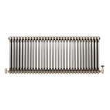 Radiatore Tradizionale a 3 Colonne con Valvole - 600 x 1460 mm - Metallo Grezzo