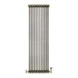 Radiatore Tradizionale a 3 Colonne con Valvole - 1800 x 560 mm - Metallo Grezzo