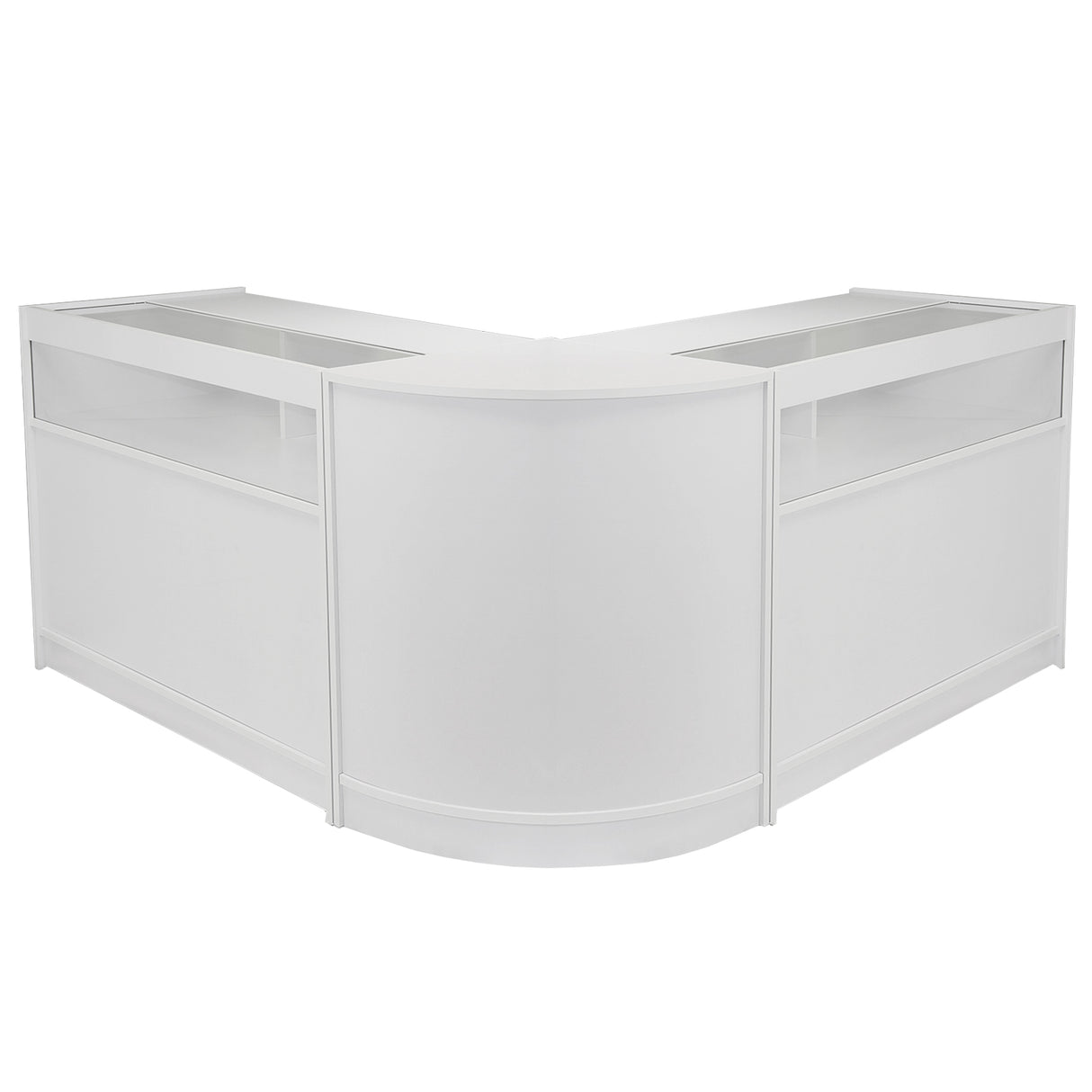 Set di espositori da banco e da vendita al dettaglio Fusion bianco brillante