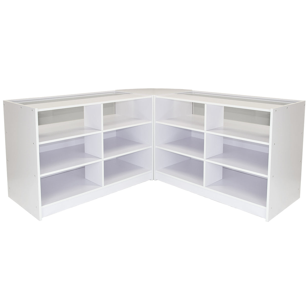 Set di espositori da banco e da vendita al dettaglio Fusion bianco brillante