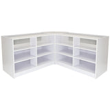 Set di espositori da banco e da vendita al dettaglio Fusion bianco brillante