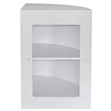 Angolo per Bancone da Negozio CM60 in Bianco Brillante