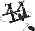 Rullo magnetico Velo Pro nero con struttura robusta, ruote in metallo e manopole di regolazione per un allenamento stabile e sicuro