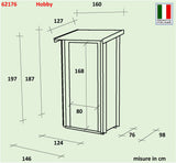 Casetta Bh19 Hobby Monofalda 146x98 cm PSF pefc