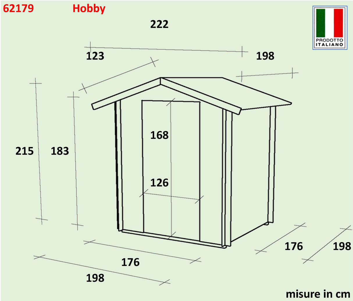 Casetta Bh19 Hobby 198x198 cm PDF pefc