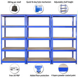 Scaffale da Garage ad Incastro Q-Rax - Blu - 90cm x 50cm