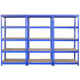 Scaffale da Garage ad Incastro Q-Rax - Blu - 90cm x 50cm - 5 Pezzi