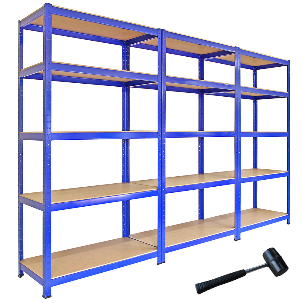 Scaffale da Garage ad Incastro Q-Rax - Blu - 90cm x 50cm - 3 pezzi