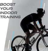 Rullo Fluido Velo Pro Nero, design elegante e moderno, con finitura nera opaca, ideale per allenamenti indoor su bici da corsa