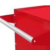 Carrello per macchina per popcorn KuKoo, struttura rossa brillante con maniglia in alluminio, design moderno e funzionale