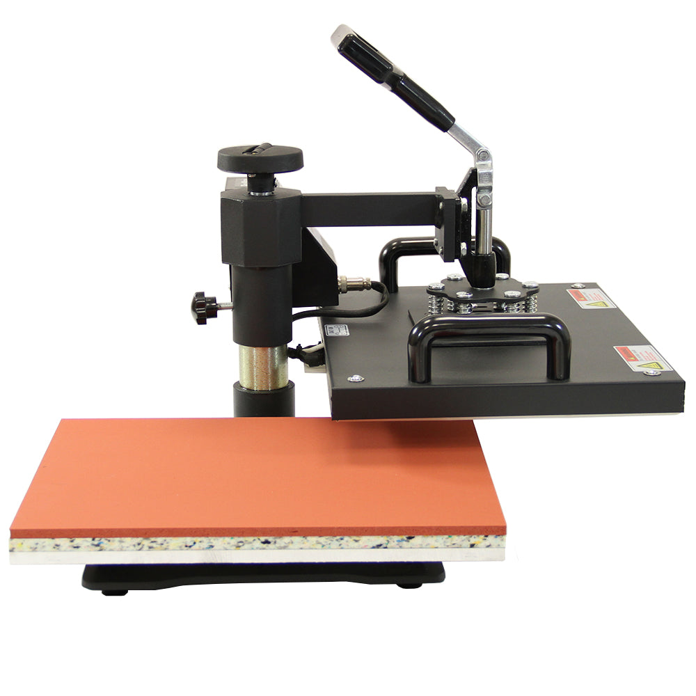 Taglierina per vinile 5 in 1 con base rossa e struttura nera, manico ergonomico per un facile utilizzo e precisione nella stampa