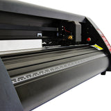 Pressa a caldo 5 in 1 con taglierina per vinile, struttura nera, rulli metallici e dettagli rossi, ideale per progetti di stampa e taglio