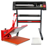 Plotter da Taglio Vinile & Pressa a Caldo 50 x 50cm per Sublimazione su Magliette PixMax