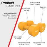Manubri in neoprene 2 x 6 kg