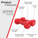 Manubri in neoprene 2 x 2 kg