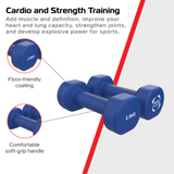 Manubri in neoprene 2 x 2,5 kg