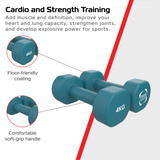 Manubri in neoprene 2 x 4 kg