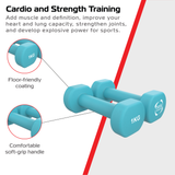 2 Manubri in Neoprene da 1 kg