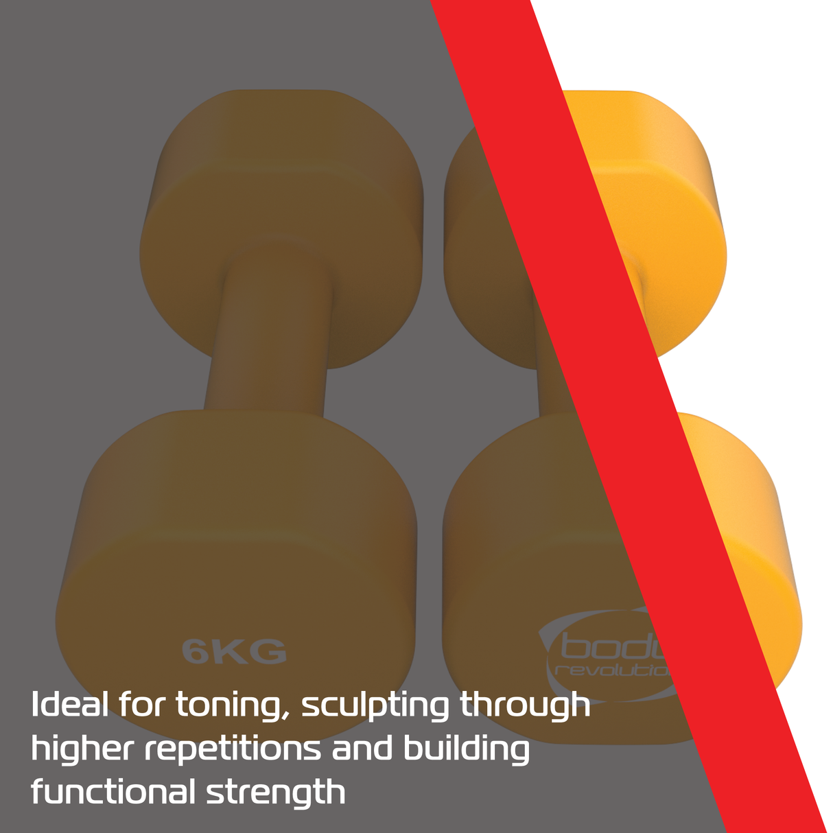 Manubri in neoprene 2 x 6 kg