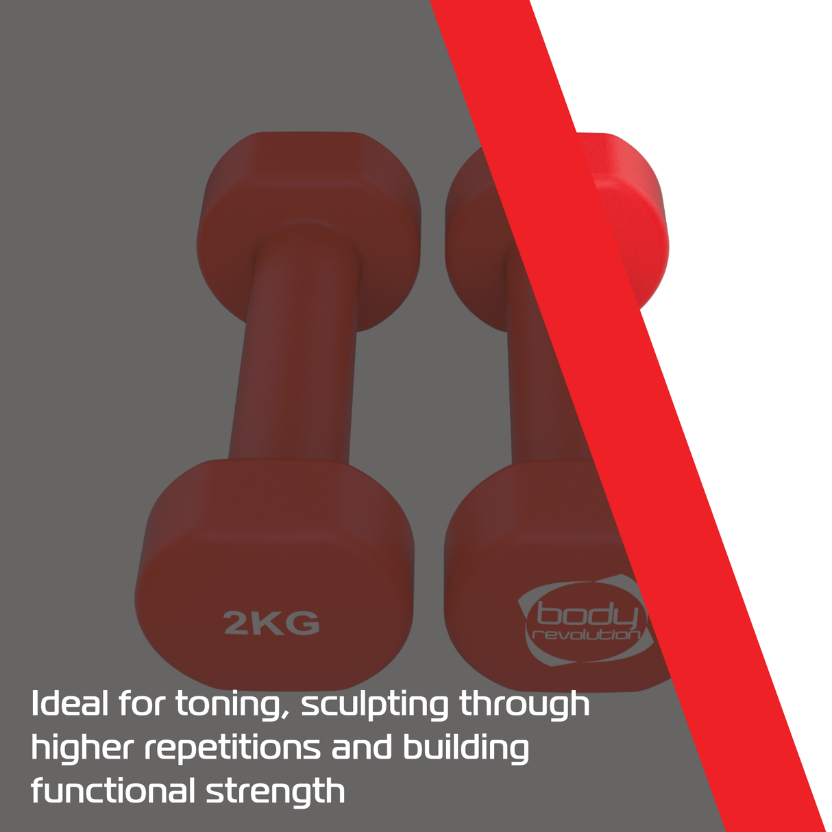 Manubri in neoprene 2 x 2 kg