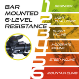 Rullo Magnetico Velo Pro Nero con manopola di regolazione, design elegante e resistente, adatto per allenamenti su diverse inclinazioni
