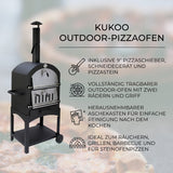 Forno Multifunzione KuKoo per Pizza, Carne e Pesce in Acciaio Con Pala per Pizza e Cutter