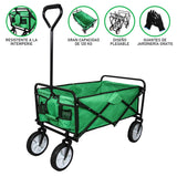 Carrello da Giardino Pieghevole per Giardinaggio e Camping