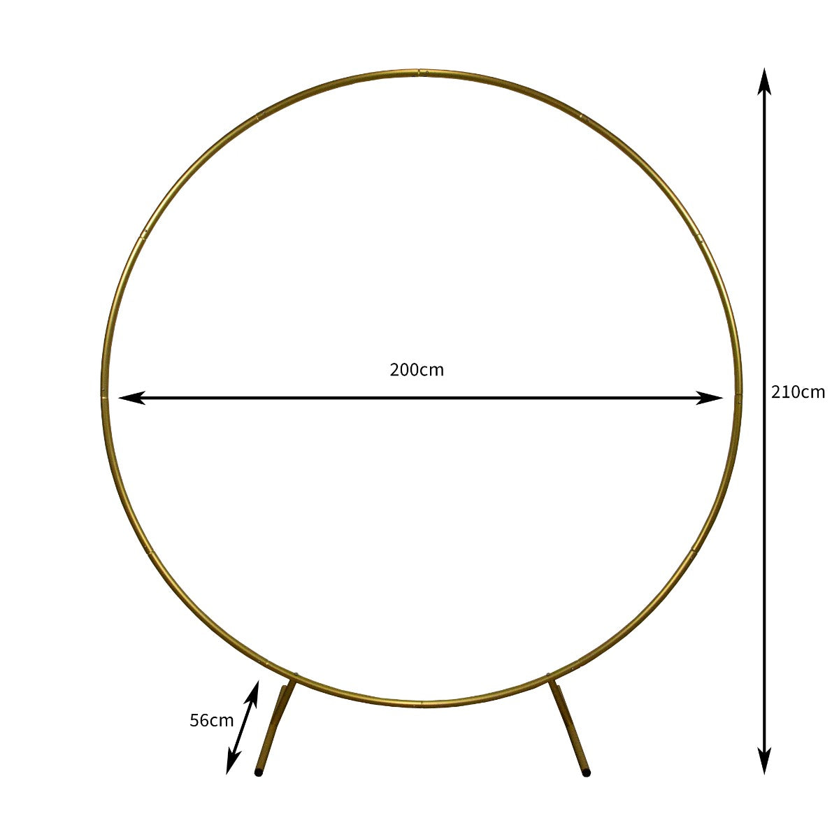 Arco Decorativo per Matrimoni Dorato & 2 x Salice Piangente LED Bianco - 180cm