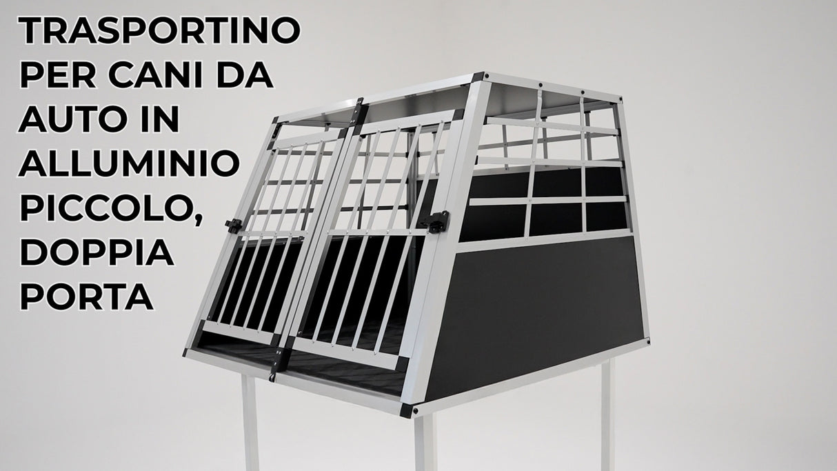 Gabbia per Cani per Auto Doppia - Media