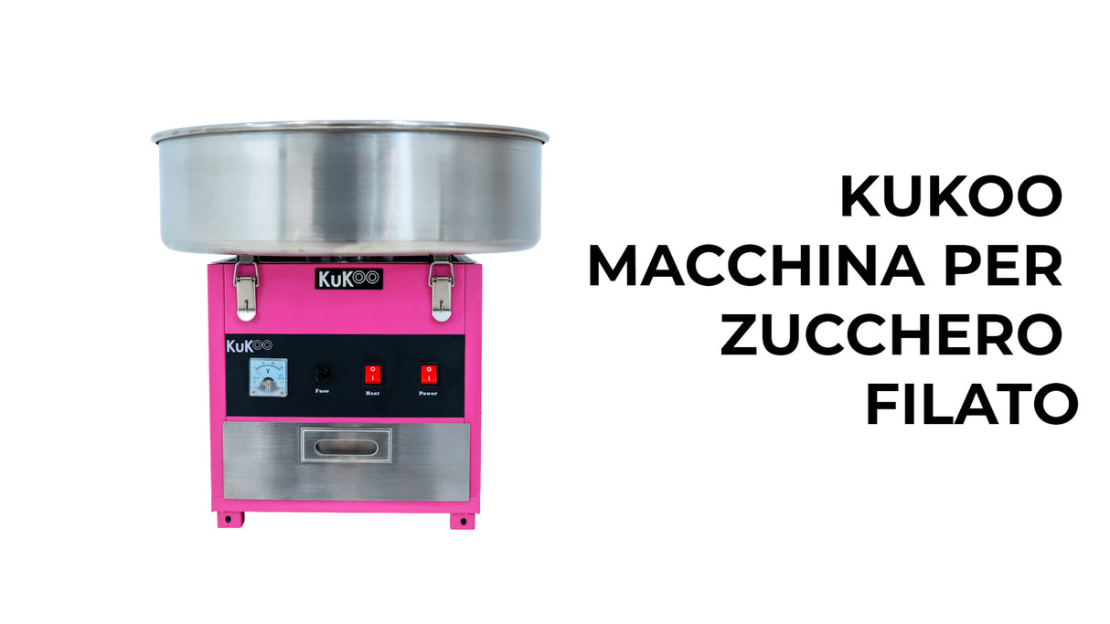 Macchina per Zucchero Filato KuKoo & 500 Bastoncini